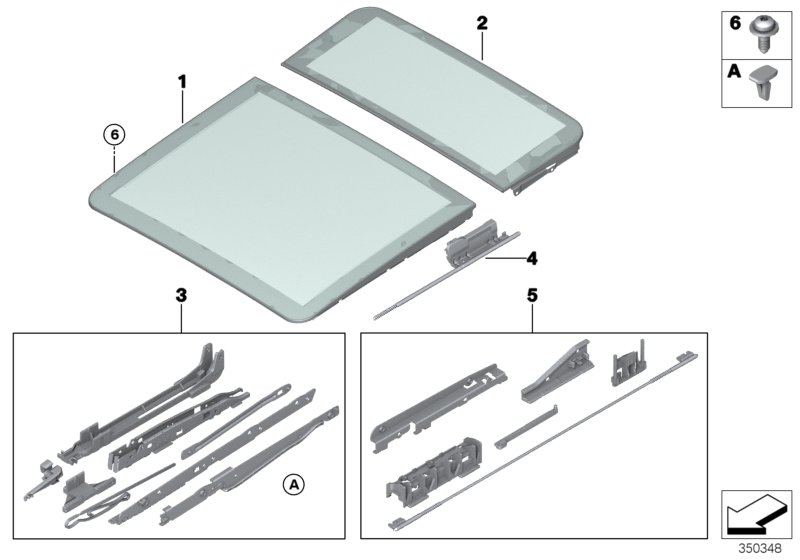 Genuine BMW 54107490094 RR31 F15 MechanisGlass Cover, Rear (Inc. X5) | ML Performance UK Car Parts