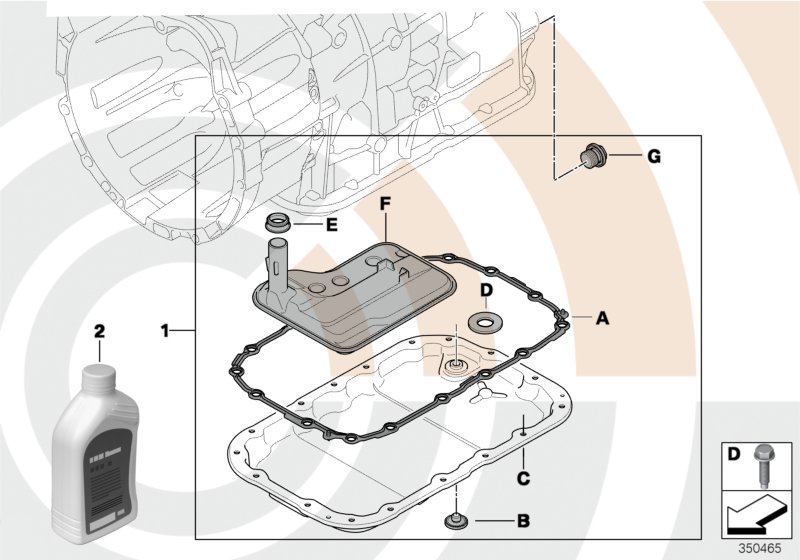 Genuine BMW 24152357284 E92 E87 E88 Fluid Filter Kit, Autom. Transmission VALUE LINE (Inc. 116i 1.6, 128i & X1 25iX) | ML Performance UK Car Parts