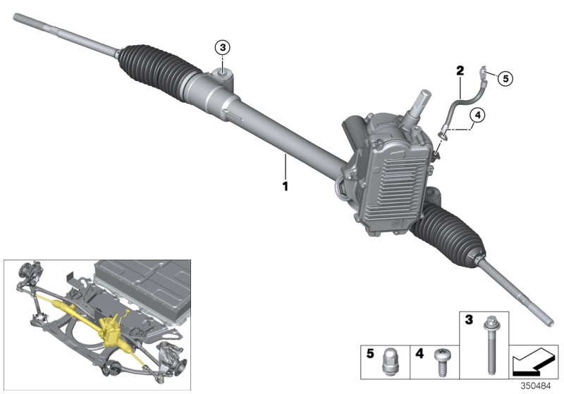 Genuine BMW 32106899328 Exch. Steering Box, Electr. (Inc. i3 94Ah Rex, i3 120Ah & i3 60Ah) | ML Performance UK Car Parts