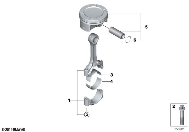 Genuine BMW 11248524804 Connecting Rod (Inc. i3s 120Ah Rex, i3 94Ah Rex & i3s 94Ah Rex) | ML Performance UK Car Parts