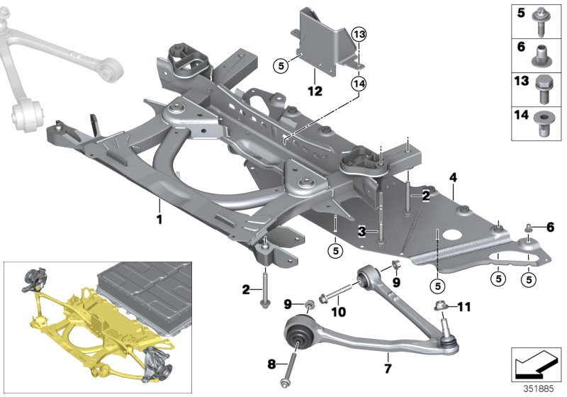 Genuine BMW 31106866329 Bracket, Heat Exchanger (Inc. i3 94Ah Rex, i3s 94Ah Rex & i3s 120Ah Rex) | ML Performance UK Car Parts