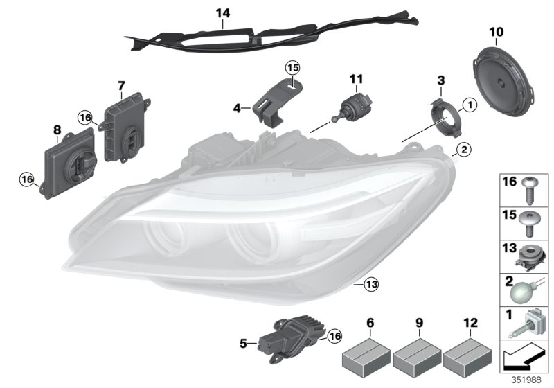 Genuine BMW 63117348933 E89 Rep. Kit For Stepper Motor (Inc. Z4) | ML Performance UK Car Parts