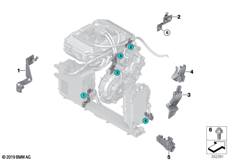 Genuine BMW 12437642605 Holder (Inc. i3 60Ah Rex, i3s 94Ah Rex & i3s 120Ah Rex) | ML Performance UK Car Parts