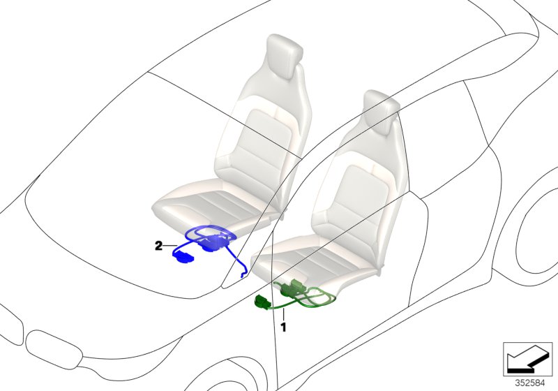 Genuine BMW 61129339278 Wiring Set Seat, Driver'S Side (Inc. i3 94Ah Rex, i8 & i3 60Ah) | ML Performance UK Car Parts