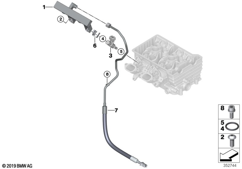 Genuine BMW 13538542339 Fuel Pipe (Inc. i3 94Ah Rex, i3s 94Ah Rex & i3 60Ah Rex) | ML Performance UK Car Parts