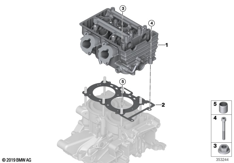 Genuine BMW 11128544847 Cylinder Head (Inc. i3) | ML Performance UK Car Parts