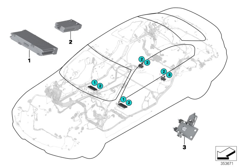 Genuine BMW 61359249125 F31 F30 Bracket For Seat Module, Rear (Inc. 318d) | ML Performance UK Car Parts