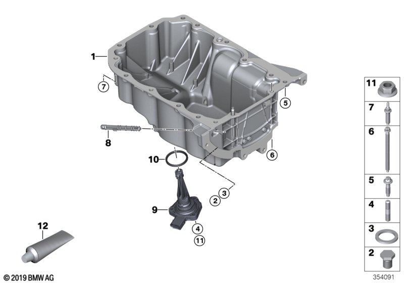 Genuine BMW 11137643521 Oil Pan (Inc. i8) | ML Performance UK Car Parts