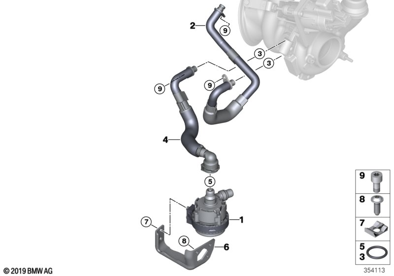 Genuine BMW 11537625154 I15 Coolant Pipe, Supply Line (Inc. i8) | ML Performance UK Car Parts