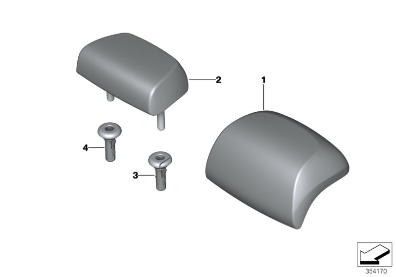 Genuine BMW 52207377360 F16 Headrest, Center, Leather LCCY CAN.BEIGE (Inc. X6) | ML Performance UK Car Parts