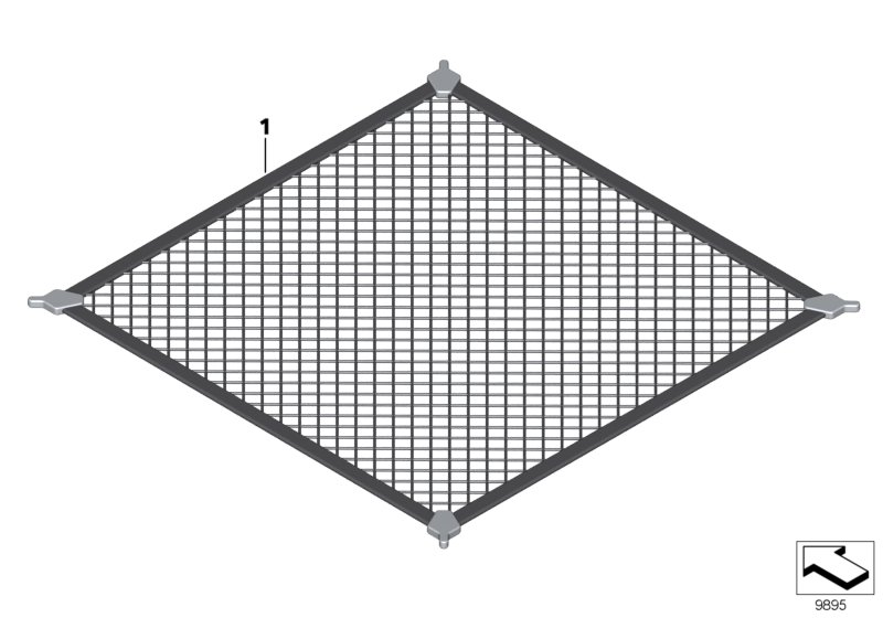 Genuine BMW 51479410838 F26 F34 F31 Boot/Trunk Floor Net GROSS (Inc. X3) | ML Performance UK Car Parts