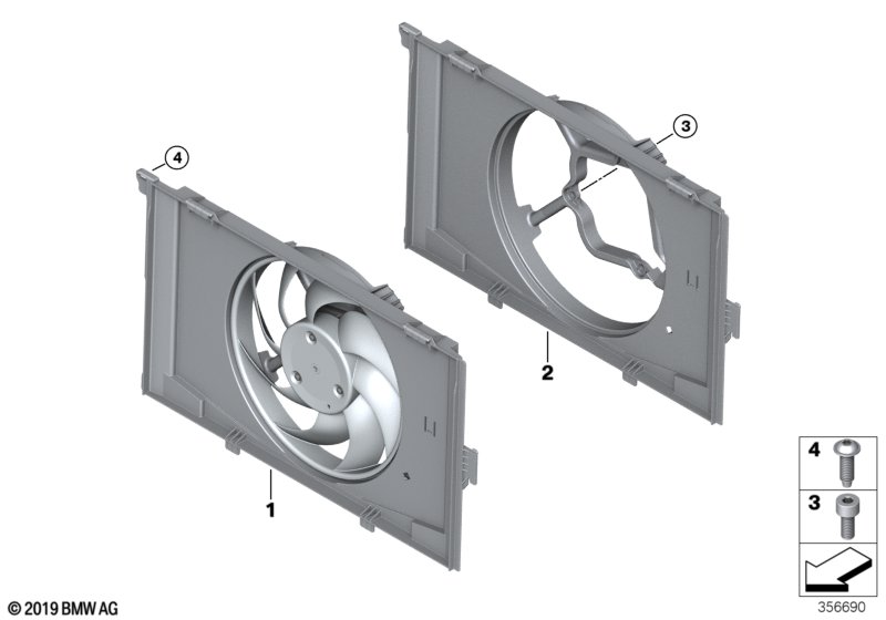 Genuine BMW 67327646079 Fan Shroud (Inc. i3 60Ah Rex, i3s 120Ah Rex & i3s 120Ah) | ML Performance UK Car Parts