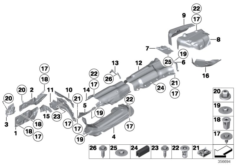 Genuine BMW 51487202853 F13 Heat Insulation, Left (Inc. 730dX, 740dX & 750LiX 4.0) | ML Performance UK Car Parts