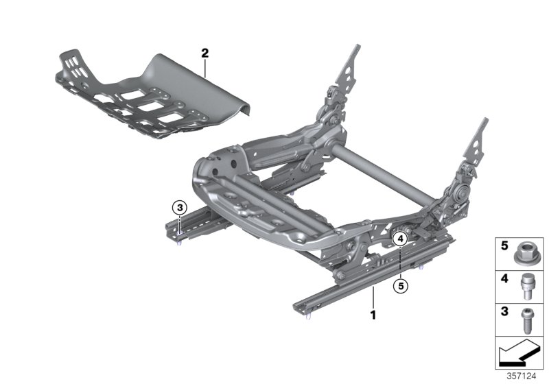 Genuine BMW 52107354547 I15 I12 Seat Pan (Inc. i8) | ML Performance UK Car Parts