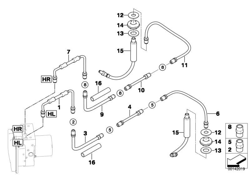 Genuine BMW 34326772482 E60 E63 E61 Pipe M12/M12 (Inc. 650i, 530d & 525xd) | ML Performance UK Car Parts