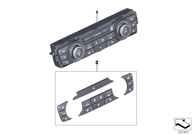 Genuine BMW 64119312722 F25 Control Unit, Automatic Air Cond.,High (Inc. X3) | ML Performance UK Car Parts