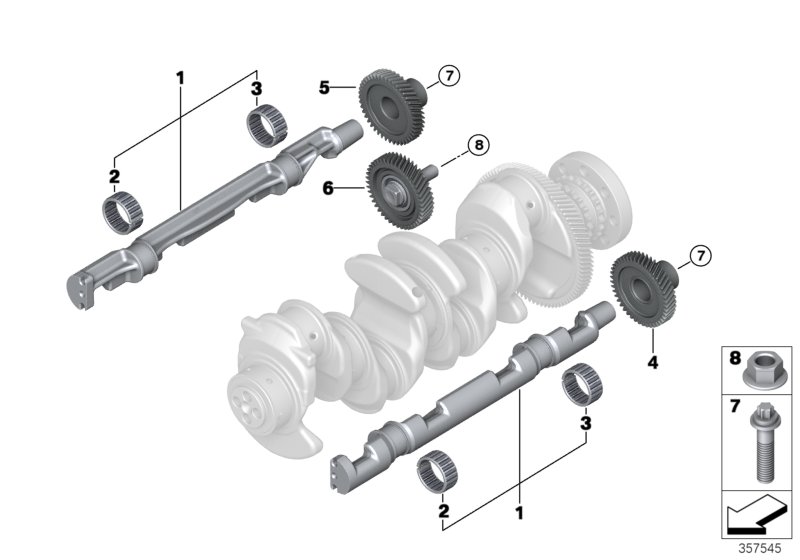 Genuine BMW 11278583145 G31 F39 F55 Gear Wheel (Inc. 220dX, X1 18dX & 218dX) | ML Performance UK Car Parts