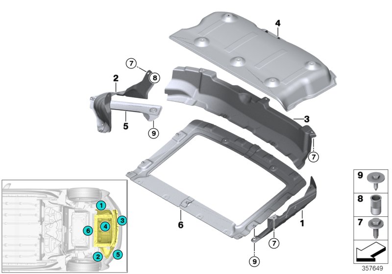 Genuine BMW 51487333123 Heat Insulation, Cross Rear Left (Inc. i8) | ML Performance UK Car Parts