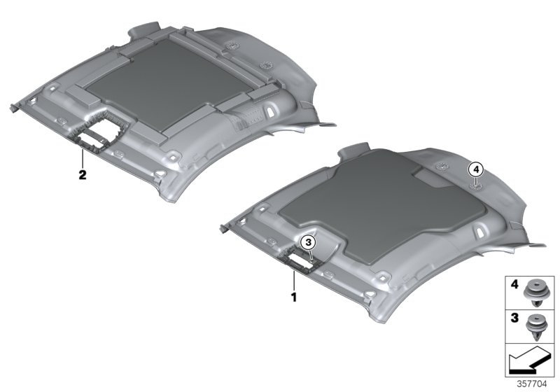 Genuine BMW 51447354684 Headlining ANTHRAZIT (Inc. i8) | ML Performance UK Car Parts