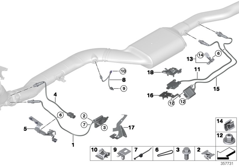 Genuine BMW 13628582025 G15 Sensor For Pm L=800mm (Inc. X4 25dX, X4 M40dX & X3 20dX) | ML Performance UK Car Parts