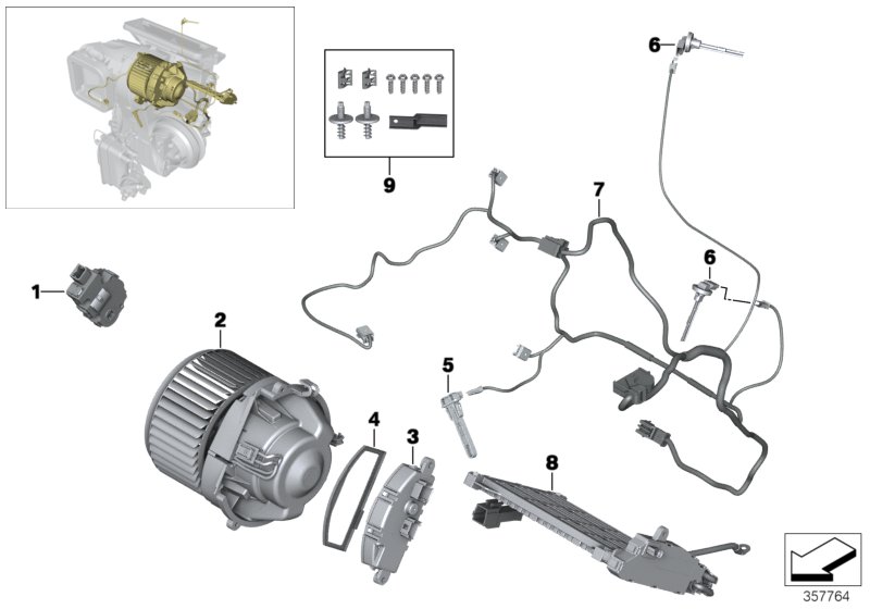 Genuine BMW 64119304027 Wiring Set, Heater/Air Conditioning (Inc. i3 94Ah Rex, i3 94Ah & i3 120Ah Rex) | ML Performance UK Car Parts