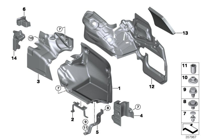 Genuine BMW 51477289125 F33 F83 Right Trunk Trim (Inc. 430iX, 425d & 435iX) | ML Performance UK Car Parts