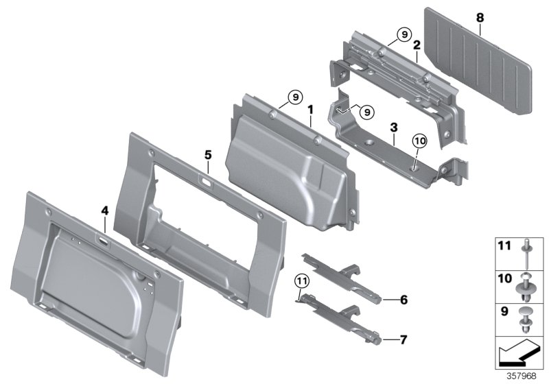 Genuine BMW 51477293946 F33 F83 Trim Panel For Partition, Lower (Inc. 440i, 425d & 420d) | ML Performance UK Car Parts