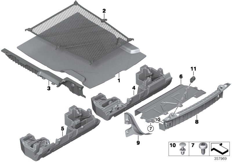 Genuine BMW 51477322188 F33 Insert For Luggage Compartment Well (Inc. 428i) | ML Performance UK Car Parts