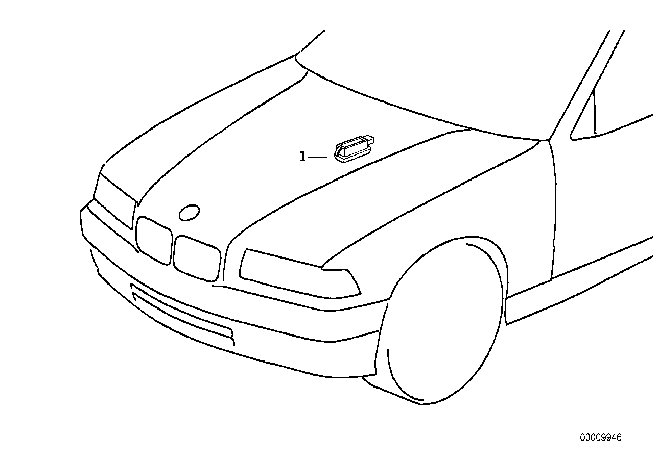 Genuine BMW 61129401873 E36 Wiring Engine Room Lamp (Inc. 318i) | ML Performance UK Car Parts