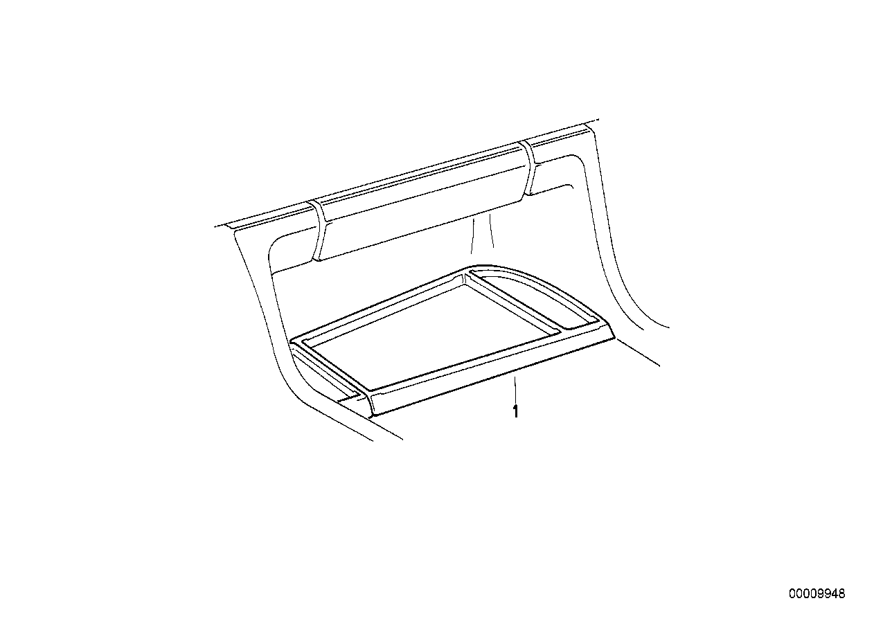 Genuine BMW 82119413236 E34 E32 Storing Partition (Inc. 518i) | ML Performance UK Car Parts