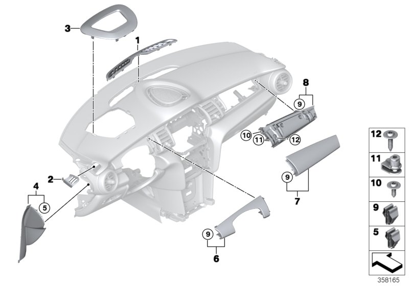 Genuine BMW Mini 51459262363 F56 Trim Panel, I-Panel, Outer Left (Inc. One First, Cooper S & Cooper D) | ML Performance UK Car Parts