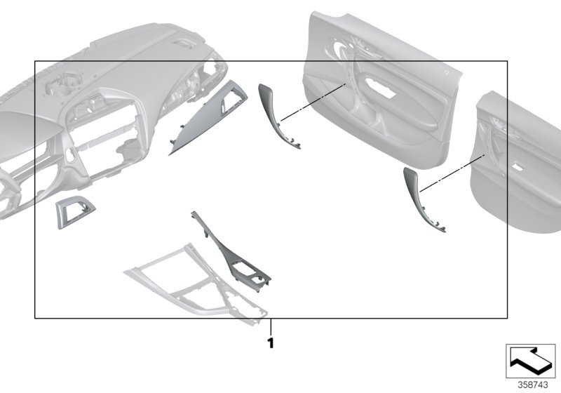 Genuine BMW 51952230348 Interior Trim Covers Carbon/Alcantara M PERFORMANCE | ML Performance UK Car Parts