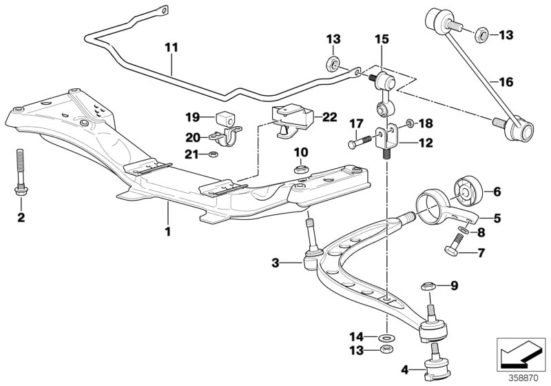 Genuine BMW 31351090186 E36 Stabilizer Rubber Mounting D=25mm (Inc. Z3 2.8, 316i & 318ti) | ML Performance UK Car Parts