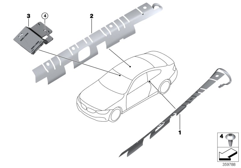 Genuine BMW 65209281065 F33 F83 Antenna For Am/Fm, Right (Inc. 428iX, M4 & 435i) | ML Performance UK Car Parts