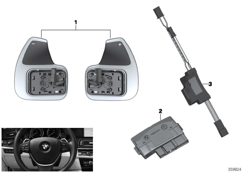 Genuine BMW 61319282644 Set Of Rocker Switches (Inc. 740d, 530dX & 523i) | ML Performance UK Car Parts