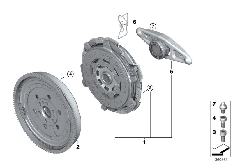 Genuine BMW 21518693134 G31 G30 G01 Spring Clip (Inc. 520d, Z4 20i & 318d) | ML Performance UK Car Parts