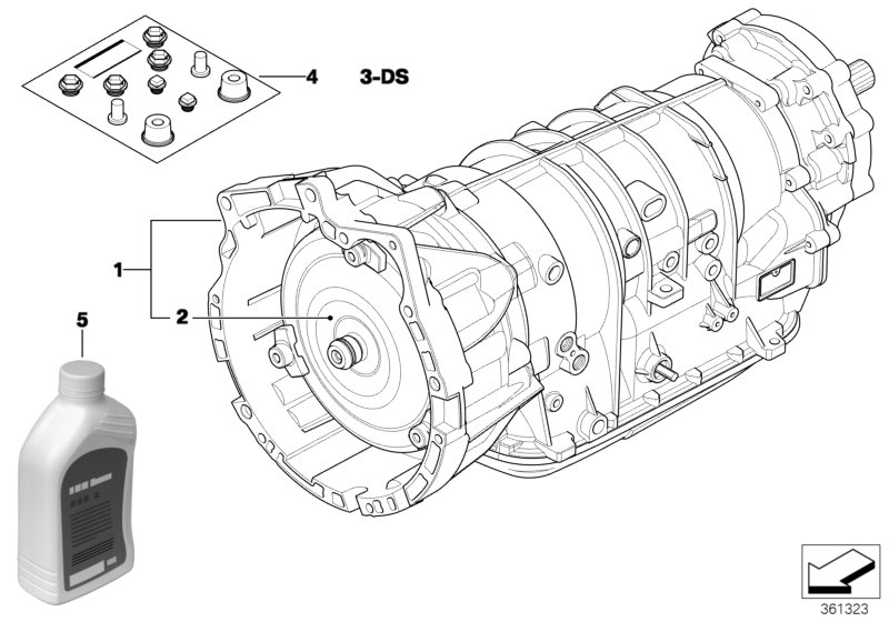 Genuine BMW 24007523281 E46 E83 Exch. Automatic Transmission Eh A5S 390R - YX (Inc. 330xi & X3 3.0i) | ML Performance UK Car Parts