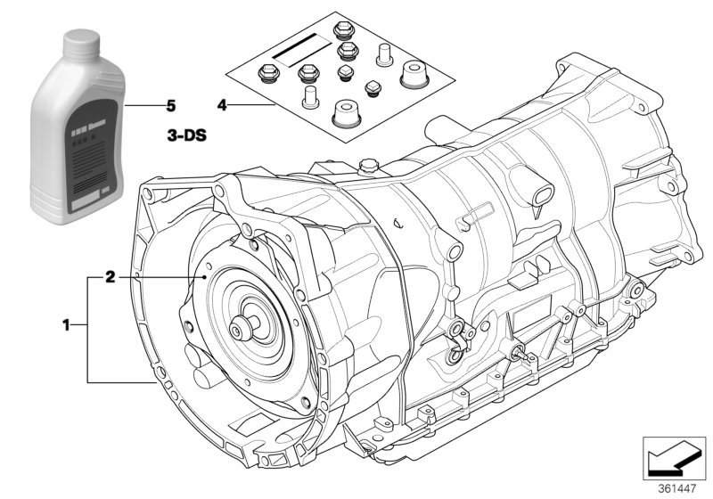 Genuine BMW 24007565605 E60 E61 Exch. Automatic Transmission Eh GA6HP19Z (Inc. 525xi & 528xi) | ML Performance UK Car Parts