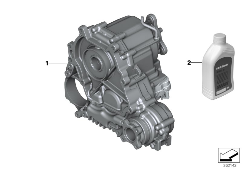 Genuine BMW 83222409710 DTF 1 Transfer Case Oil 1L | ML Performance US Car Parts