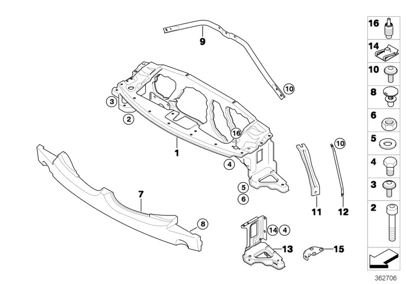 Genuine BMW 51717197209 E85 E86 Support Left (Inc. Z4) | ML Performance UK Car Parts