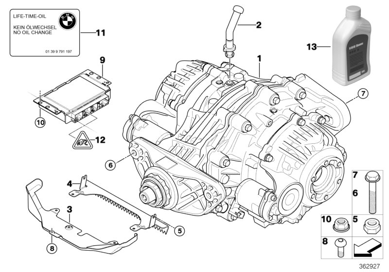 Genuine BMW 33107582389 E71 Exchange Rear Differential Qmv I= 3,64 (Inc. X6) | ML Performance UK Car Parts