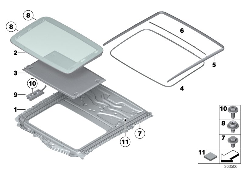 Genuine BMW 54107209197 G12 Rain Gutter Seal (Inc. Hybrid 5, 740dX & 740LdX) | ML Performance UK Car Parts