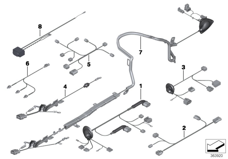 Genuine BMW 61129197823 F13 F07 F10 Wiring Harness, Steering Gear (Inc. M550dX) | ML Performance UK Car Parts