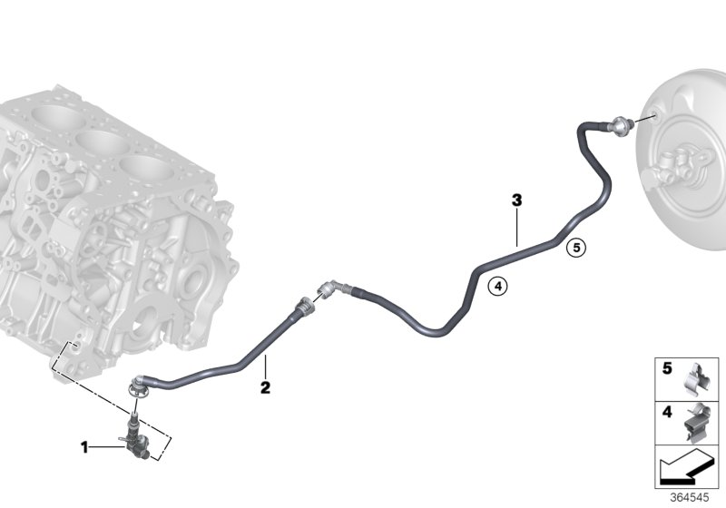 Genuine BMW 11668650787 F55 F39 F56 Vacuum Pipe (Inc. X2 18i, X1 20dX & X1 20i) | ML Performance UK Car Parts