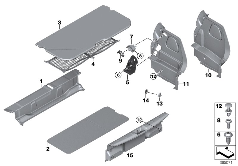 Genuine BMW 51477298619 F56 Lock For Floor Panel Insert (Inc. Cooper S ALL4) | ML Performance UK Car Parts