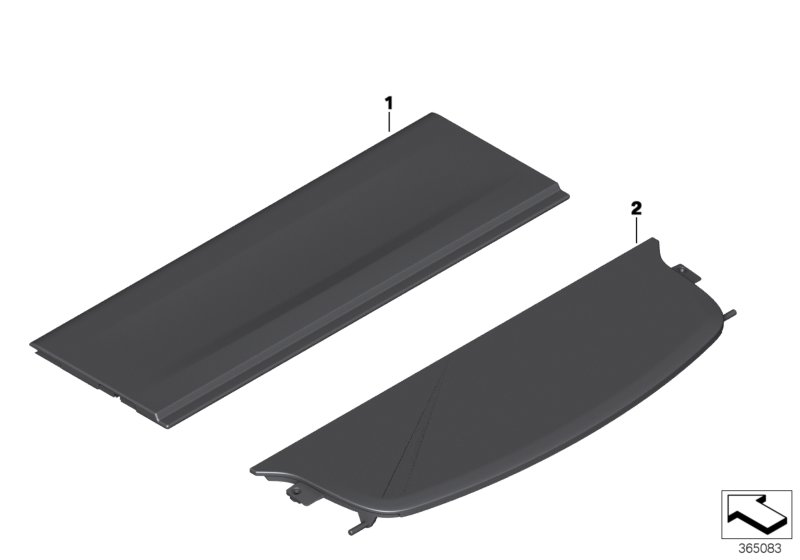 Genuine BMW 51477364342 F26 Hide-Away Cargo Cover SCHWARZ (Inc. X4) | ML Performance UK Car Parts