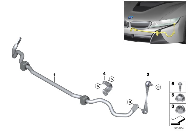 Genuine BMW 31306858500 I15 Stabilizer Link (Inc. i8) | ML Performance UK Car Parts