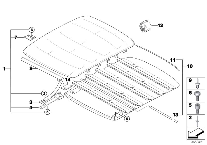 Genuine BMW 51922491212 E36 Guide Right (Inc. 318ti, 316i 1.9 & 316g) | ML Performance UK Car Parts