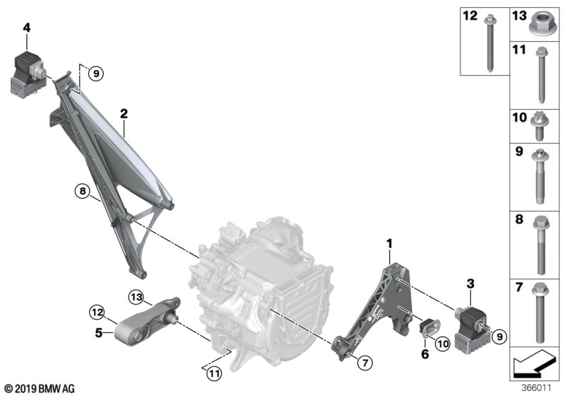 Genuine BMW 22116875984 Asa-Bolt M12X80-10.9ZNS3 (Inc. i3) | ML Performance UK Car Parts