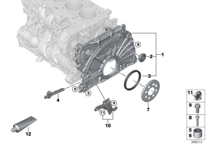 Genuine BMW 11148591625 G11 F23 F34 Timing Case Cover (Inc. 218d, 520dX & X5 25d) | ML Performance UK Car Parts